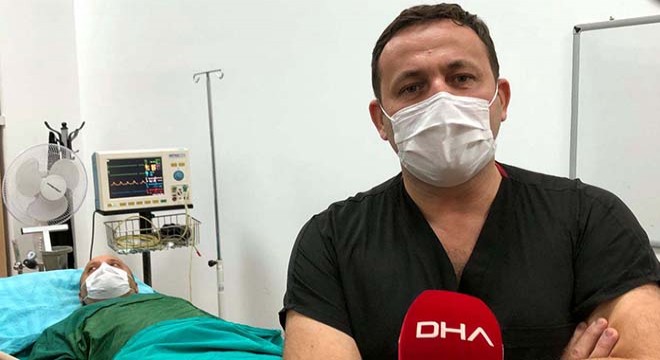 Hastanın karnından 14 kilo tümör çıkarıldı