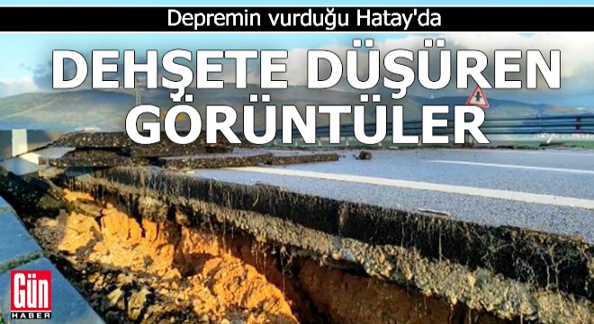 Hatay Havalimanı yolunda derin çatlaklar oluştu