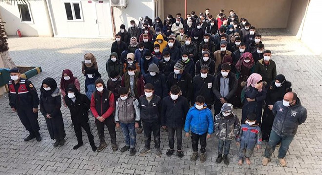 Hatay'da 228 kaçak göçmen yakalandı