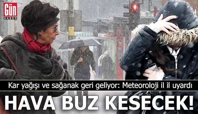 Hava buz kesecek: Meteoroloji il il uyardı