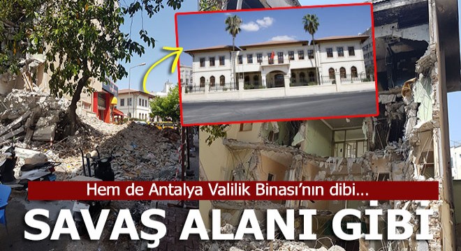 Hem de valilik binasının dibi…