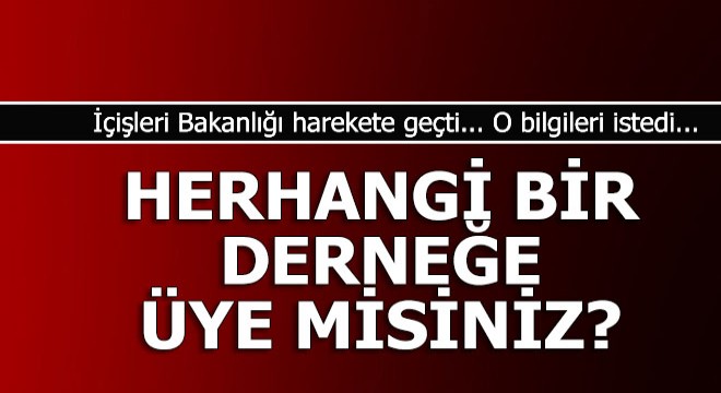 Herhangi bir derneğe üye misiniz?... Bu haber sizi ilgilendiriyor...