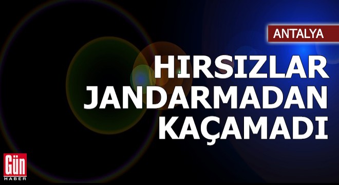 Hırsızlar jandarmadan kaçamadı