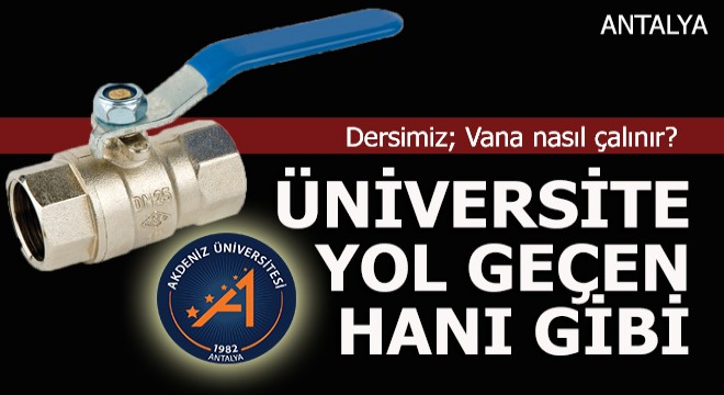 Hırsızlar, üniversiteden 22 vana çaldı