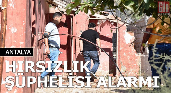 Hırsızlık şüphelisi alarmı