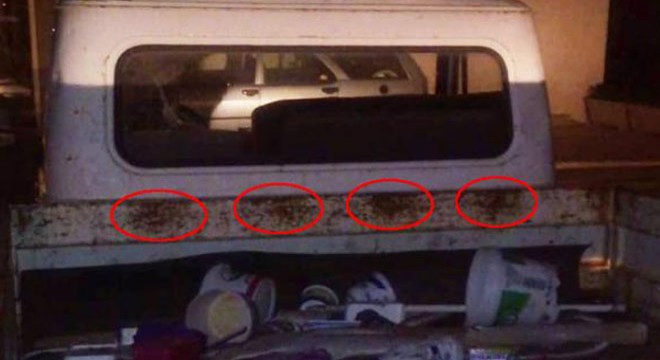Hırsızlık şüphelisine kamyonetteki pas izlerinden ulaşıldı