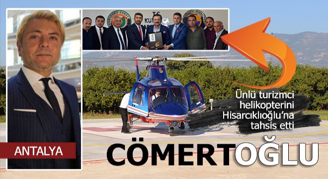 Hisarcıklıoğlu nun helikopteri turizmciden