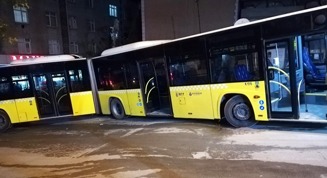 İETT otobüsü ortadan ayrıldı