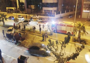 Perge Bulvarı kaza yüzünden trafiğe kapandı