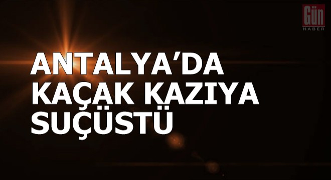 İbradı Jandarması'ndan kaçak kazıya suçüstü
