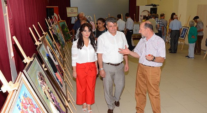 İbradı'da ebru sergisi