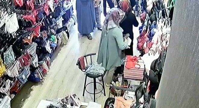 İç çamaşırı hırsızlığı kamerada