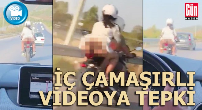 İç çamaşırlı videoyu çeken adama tepki yağdı