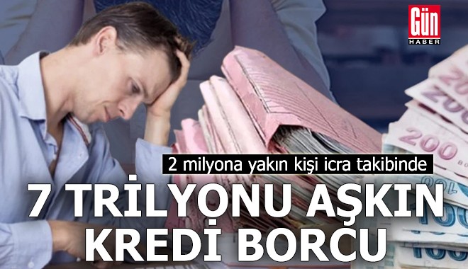 İcra dosyaları 7 milyonu, kredi borçları 7 trilyonu aştı