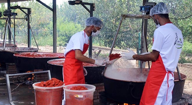 Iğdır daki doğa köyünde üretim zamanı