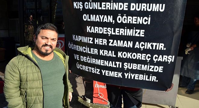 İhtiyaç sahibi öğrencilere ücretsiz kokoreç