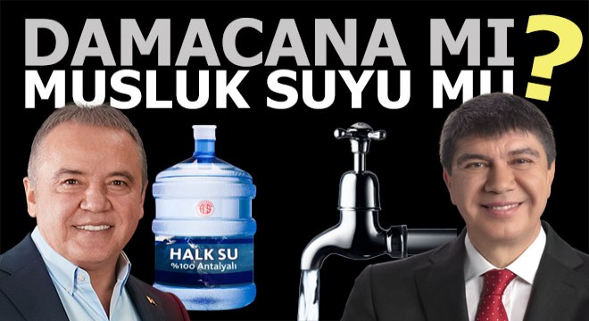 İki başkan adayından damacana ve musluk suyu polemiği
