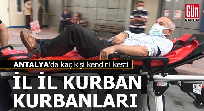 İl il kendini kesenlerin sayısı...