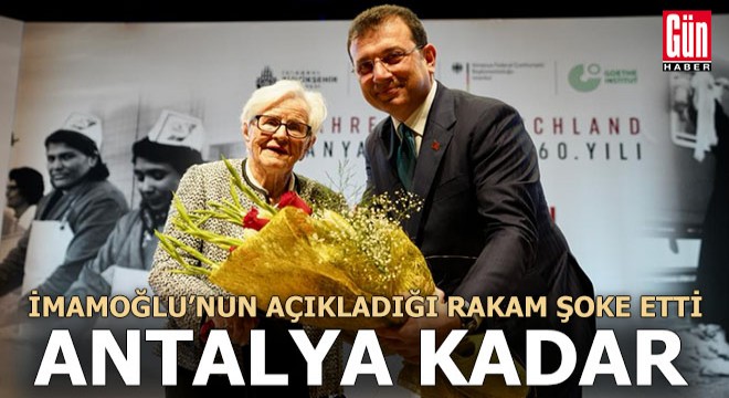 İmamoğlu açıkladı, akıllara Antalya'nın nüfusu geldi