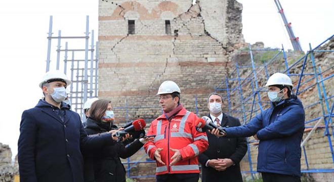 İmamoğlu Yedikule surlarında incelemelerde bulundu