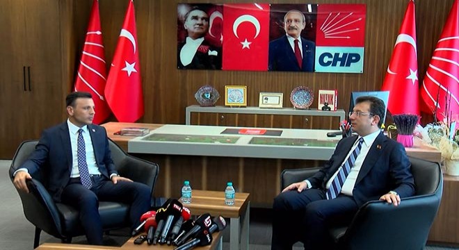 İmamoğlu’ndan CHP İl başkanı Çelik’e tebrik ziyareti