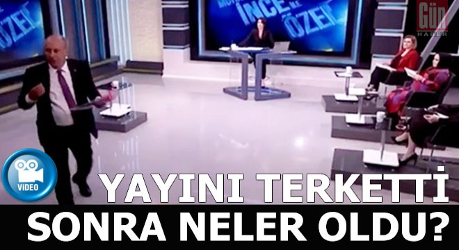 İnce yayını terk etti, cumhurbaşkanlığından açıklama geldi