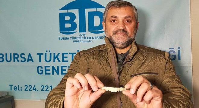 İnternetten diş protezi sipariş verdi, kullanılmış plastik ürün geldi