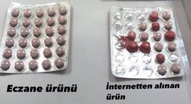 İnternetten alınan vitamin ve gıda takviyeleri sahte olabilir