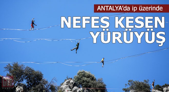 İp üzerinde nefes kesen yürüyüş