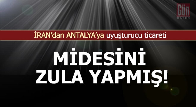 İran dan Antalya ya uyuşturucu ticareti