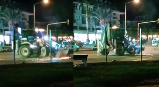 İş makinesiyle drifte ceza