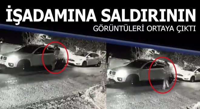 İş adamına lüks aracında silahlı saldırı kamerada