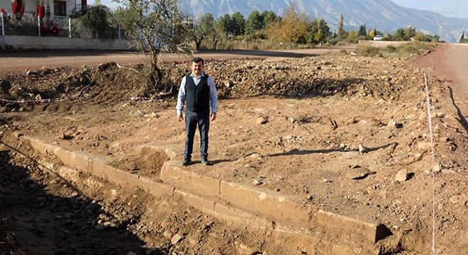 İş makineleriyle yol çalışmasında Selçuklu döneminden yapı bulundu