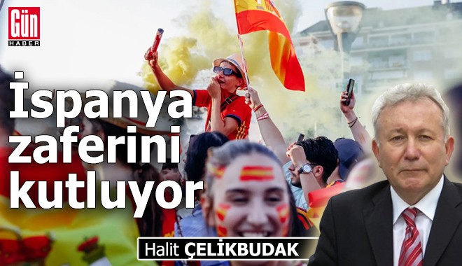 İspanya zaferini kutluyor