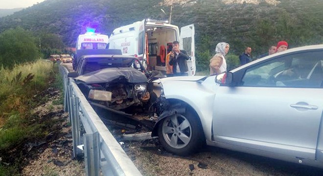 Isparta da kaza: 2 yaralı