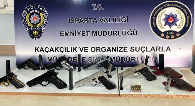 Isparta da silah ticareti operasyonu