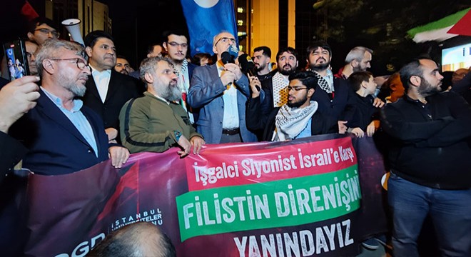 İsrail'in Gazzeye yönelik saldırıları protesto edildi