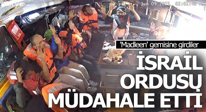 İsrail Ordusu  Madleen  gemisine müdahale etti