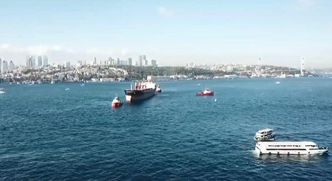 İstanbul Boğazı'nda gemi arızası