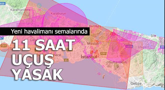 İstanbul Yeni Havalimanı üzerinde uçuş yasağı