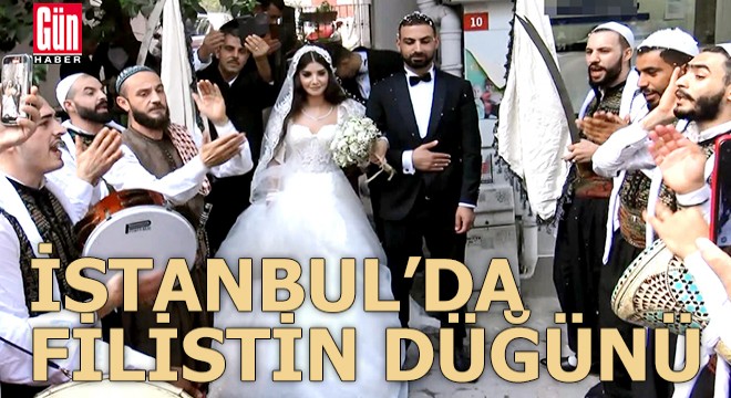 İstanbul'da Filistin düğünü...
