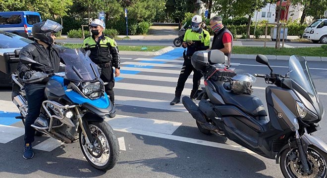 İstanbul'da motosikletlere denetim