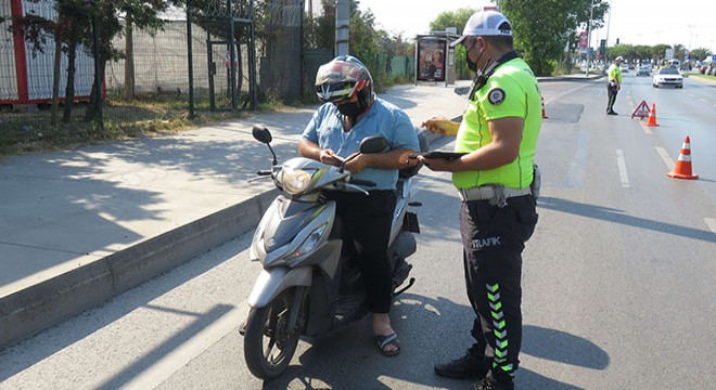 İstanbul'da motosikletlilere denetim