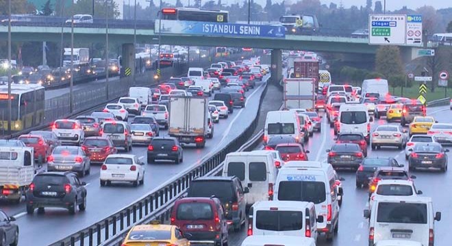 İstanbul'da trafik yoğunluğu