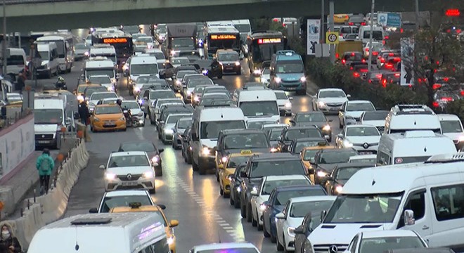 İstanbul'da trafik yoğunluğu