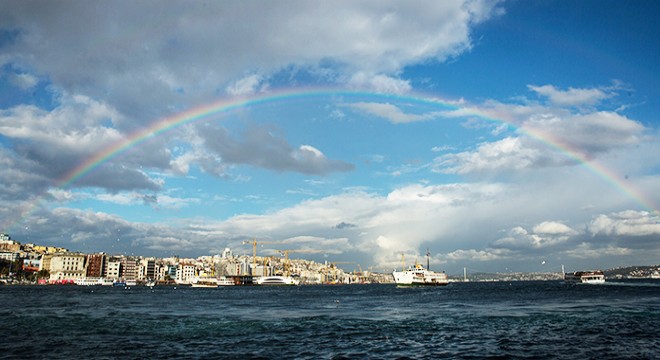 İstanbul da gökkuşağı