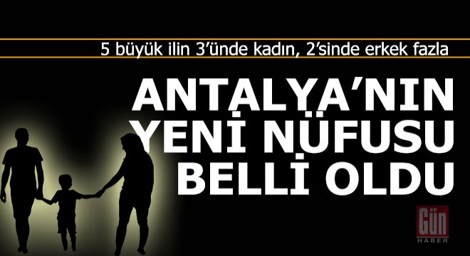 İşte Antalya'nın yeni nüfusu