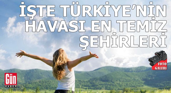 İşte Türkiye’nin havası en temiz şehirleri