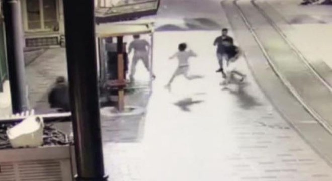 İstiklal Caddesi'ndeki dehşetin güvenlik kamerası görüntüleri