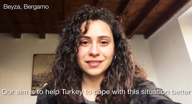 İtalya'da yaşayan Türk gençlerden koronavirüs videosu